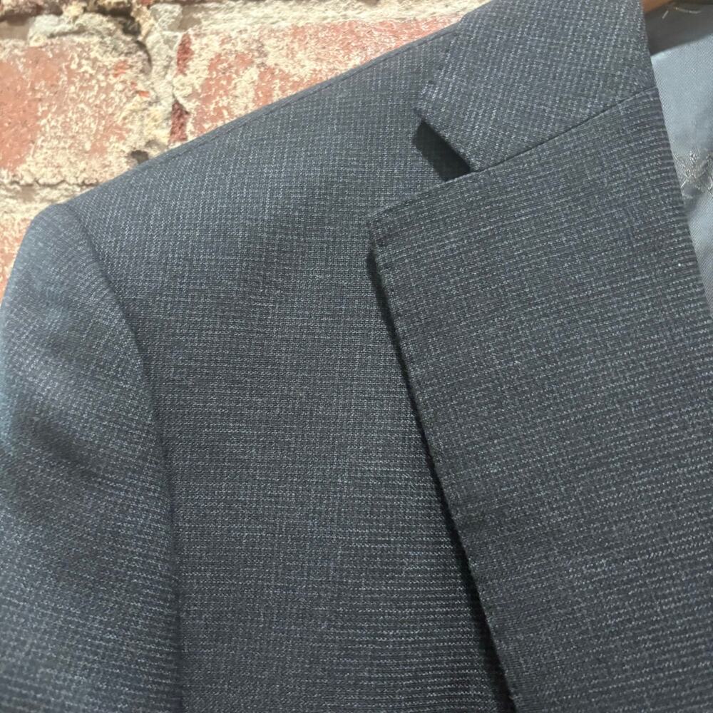 John Varvatos Dark Gray/Navy Mercer Street Suit‎ Jacket Blazer Size 40R - Picture 2 of 7